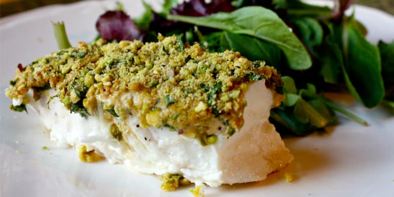 Pistachio Topped Cod