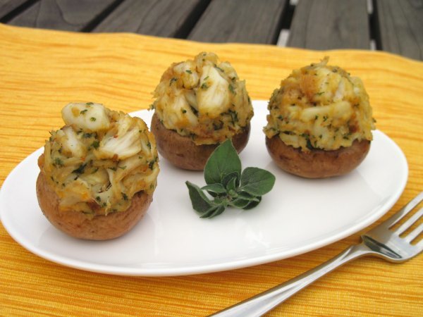 Jumbo Lump Crab Stuffed Mushroom Caps